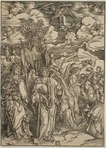 Négy angyal a szelekben maradva alkotó: Albrecht Dürer