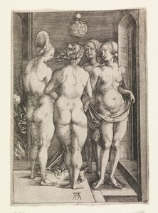 Négy meztelen nő (A négy boszorkány) alkotó: Albrecht Dürer