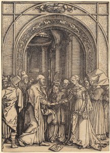Mária születése, az „Mária élete” sorozat 5. lapja alkotó: Albrecht Dürer