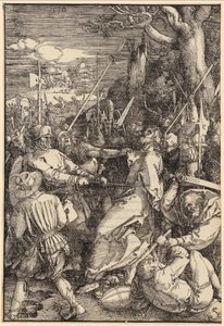 Krisztus elfogása, a „Nagy Passió” sorozat 4. lapja alkotó: Albrecht Dürer