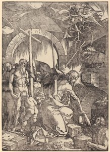 Krisztus megkorbácsolása, az „A nagy passió” sorozat 5. lapja alkotó: Albrecht Dürer
