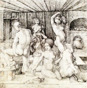 Német: Frauenbad A női fürdő alkotó: Albrecht Dürer
