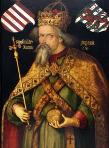 Német: Kaiser Sigismund Zsigmond császár (1368-1437) alkotó: Albrecht Dürer