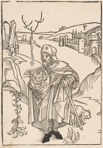 Gerson mint zarándok, a Gersonis Opera elődje, 1489.n.d. alkotó: Albrecht Dürer