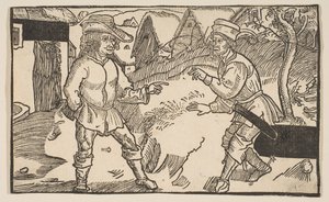 Heauton Timouroumenos, Terence vígjátékaiból, 19. századi reprint.n.d. alkotó: Albrecht Dürer