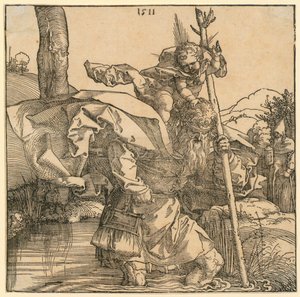 Szent család Joakimmal és Annával a fa alatt alkotó: Albrecht Dürer