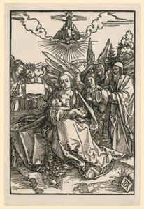 A Szent Család öt angyallal alkotó: Albrecht Dürer