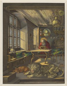 Szent Jeromos a szentélyben alkotó: Albrecht Dürer