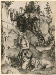 Szent Jeromos a sivatagban alkotó: Albrecht Dürer