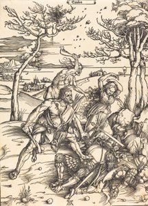 Herkules meghódító Cacus Hercules, c. 1496 alkotó: Albrecht Dürer