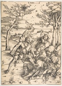 Herkules meghódítja a molionid ikreket.n.d. alkotó: Albrecht Dürer