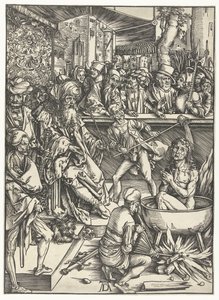 János evangélista vértanúsága alkotó: Albrecht Dürer
