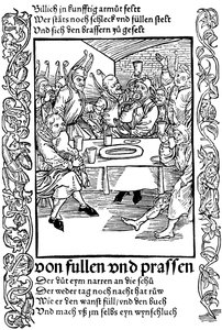 Illusztráció Sebastian Brant Bolondok hajója című könyvéből, 1494. alkotó: Albrecht Dürer