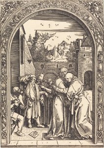 Joachim és Anna a Golden Gate-ben alkotó: Albrecht Dürer