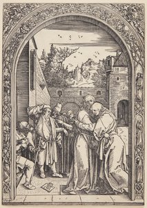 Joachim és Szent Anna találkoznak a Golden Gate-ben alkotó: Albrecht Dürer