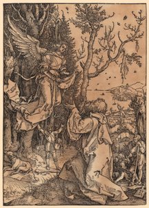 Joachim a mezőn, a „Mária élete” sorozat 3. lapja alkotó: Albrecht Dürer