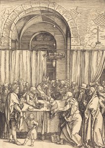Joachim felajánlása elutasítva, c. 15041505. alkotó: Albrecht Dürer