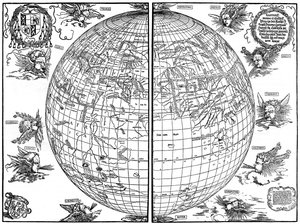 Johannes Stabius világtérkép, 1515, 1936 alkotó: Albrecht Dürer