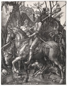 Lovag, halál és ördög, 1513. alkotó: Albrecht Dürer