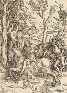 Knight és Lansquenet, c. 1497 alkotó: Albrecht Dürer