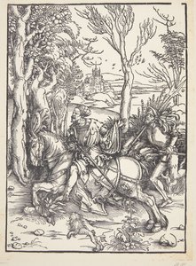 Lovag és lansquenet alkotó: Albrecht Dürer