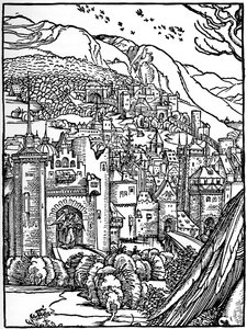 Táj, 1498, 1936 alkotó: Albrecht Dürer