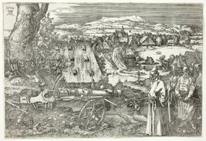 Táj ágyúval (The Great Cannon) alkotó: Albrecht Dürer