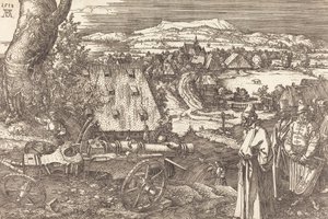 Táj az ágyúval, 1518. alkotó: Albrecht Dürer