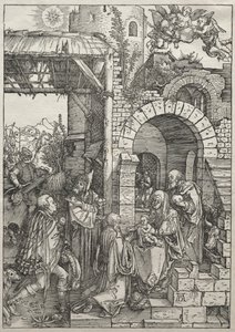 A Szűz élete: A mágusok imádása, 1504-1505. alkotó: Albrecht Dürer