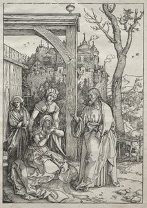 A Szűz élete: Krisztus búcsúzik édesanyjától alkotó: Albrecht Dürer