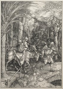 A Szűz élete: Repülés Egyiptomba, 1504-1505. alkotó: Albrecht Dürer