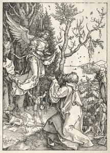 A Szűz élete: Joachim és az angyal c. 1504. alkotó: Albrecht Dürer