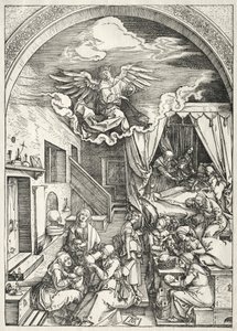 Szűz élete: Szűz születése alkotó: Albrecht Dürer
