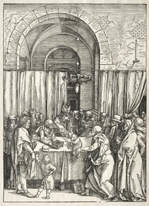 A Szűz élete: Joachim áldozatának elutasítása alkotó: Albrecht Dürer