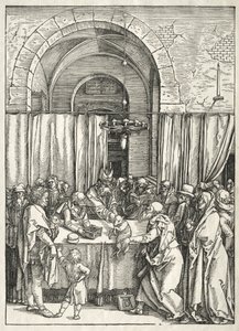 A Szűz élete: Joachims áldozatának elutasítása, 1504-1505. alkotó: Albrecht Dürer