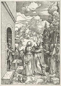 A Szűz élete: A látogatás, 1504-1505. alkotó: Albrecht Dürer