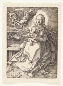 Madonnát angyal koronázta meg alkotó: Albrecht Dürer