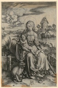 Mária a selyemmajommal alkotó: Albrecht Dürer