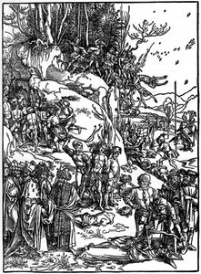 A tízezer keresztény vértanúsága az Araráton, 1495-1497, 1936 alkotó: Albrecht Dürer