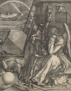 Melankólia I, 1514. alkotó: Albrecht Dürer