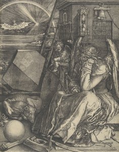 Melankólia I, 1514. alkotó: Albrecht Dürer