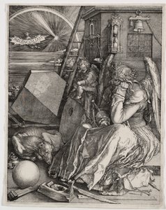 Melenkólia I, 1514. alkotó: Albrecht Dürer
