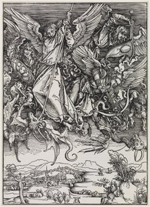 Mihály harca a sárkánnyal alkotó: Albrecht Dürer