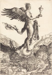 Nemezis (A nagy szerencse) alkotó: Albrecht Dürer