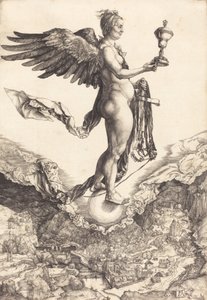 Nemezis A nagy szerencse c. 15011502. alkotó: Albrecht Dürer