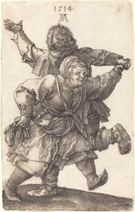 Parasztpár táncol alkotó: Albrecht Dürer