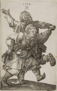 Parasztpár táncol alkotó: Albrecht Dürer