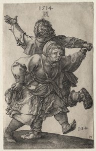 Táncoló parasztházaspár alkotó: Albrecht Dürer