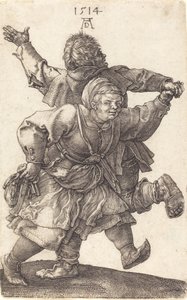 Parasztpár tánc, 1514. alkotó: Albrecht Dürer