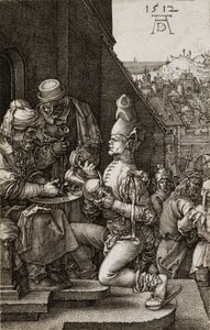 Pilátus mossa kezeit a Passióból, 1512 alkotó: Albrecht Dürer